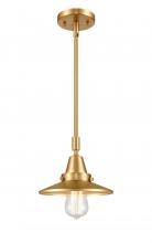 Innovations Lighting 447-1S-SG-M4-LED - Railroad - 1 Light - 8 inch - Satin Gold - Mini Pendant