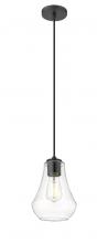 Innovations Lighting 490-1P-BK-G572-7-LED - Fairfield - 1 Light - 7 inch - Matte Black - Cord hung - Mini Pendant