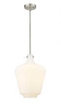 Innovations Lighting 493-1S-SN-G501-12-LED - Norwalk - 1 Light - 12 inch - Brushed Satin Nickel - Stem hung - Mini Pendant