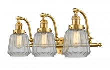  515-3W-SG-G142 - Chatham - 3 Light - 28 inch - Satin Gold - Bath Vanity Light