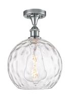 Innovations Lighting 516-1C-PC-G1215-10-LED - Athens Water Glass - 1 Light - 10 inch - Polished Chrome - Semi-Flush Mount