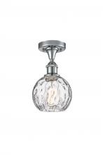 Innovations Lighting 516-1C-PC-G1215-6-LED - Athens Water Glass - 1 Light - 6 inch - Polished Chrome - Semi-Flush Mount