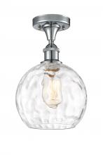 Innovations Lighting 516-1C-PC-G1215-8-LED - Athens Water Glass - 1 Light - 8 inch - Polished Chrome - Semi-Flush Mount