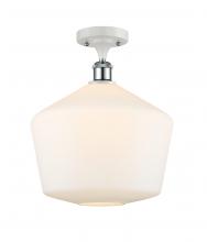 Innovations Lighting 516-1C-WPC-G651-12-LED - Cindyrella - 1 Light - 12 inch - White Polished Chrome - Semi-Flush Mount