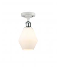 Innovations Lighting 516-1C-WPC-G651-6-LED - Cindyrella - 1 Light - 6 inch - White Polished Chrome - Semi-Flush Mount