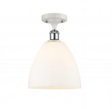 Innovations Lighting 516-1C-WPC-GBD-91-LED - Bristol - 1 Light - 9 inch - White Polished Chrome - Semi-Flush Mount