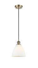 Innovations Lighting 516-1P-AB-GBD-751-LED - Bristol - 1 Light - 8 inch - Antique Brass - Cord hung - Mini Pendant