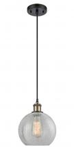  516-1P-BAB-G125-8 - Athens - 1 Light - 8 inch - Black Antique Brass - Cord hung - Mini Pendant