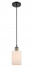 Innovations Lighting 516-1P-BAB-G341-LED - Hadley - 1 Light - 5 inch - Black Antique Brass - Cord hung - Mini Pendant
