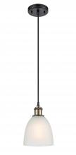 Innovations Lighting 516-1P-BAB-G381-LED - Castile - 1 Light - 6 inch - Black Antique Brass - Cord hung - Mini Pendant