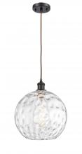 Innovations Lighting 516-1P-OB-G1215-12 - Athens Water Glass - 1 Light - 12 inch - Oil Rubbed Bronze - Cord hung - Mini Pendant