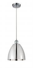 Innovations Lighting 516-1P-PC-MBD-9-PC-LED - Bristol - 1 Light - 9 inch - Polished Chrome - Cord hung - Mini Pendant