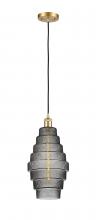 Innovations Lighting 516-1P-SG-G673-8-LED - Cascade - 1 Light - 8 inch - Satin Gold - Cord hung - Mini Pendant