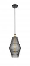 Innovations Lighting 516-1S-BAB-G673-8-LED - Cascade - 1 Light - 8 inch - Black Antique Brass - Mini Pendant
