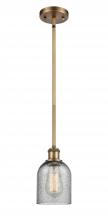 Innovations Lighting 516-1S-BB-G257 - Caledonia - 1 Light - 5 inch - Brushed Brass - Mini Pendant