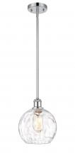 Innovations Lighting 516-1S-PC-G1215-8-LED - Athens Water Glass - 1 Light - 8 inch - Polished Chrome - Mini Pendant
