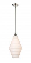 Innovations Lighting 516-1S-PN-G671-8-LED - Cascade - 1 Light - 8 inch - Polished Nickel - Mini Pendant
