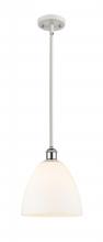 Innovations Lighting 516-1S-WPC-GBD-91-LED - Bristol - 1 Light - 9 inch - White Polished Chrome - Mini Pendant