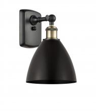 Innovations Lighting 516-1W-BAB-MBD-75-BK-LED - Bristol - 1 Light - 8 inch - Black Antique Brass - Sconce