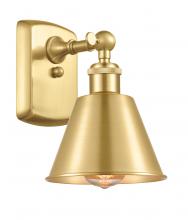 Innovations Lighting 516-1W-SG-M8-LED - Smithfield - 1 Light - 7 inch - Satin Gold - Sconce