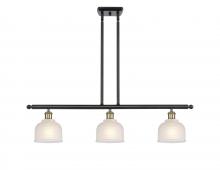Innovations Lighting 516-3I-BAB-G411-LED - Dayton - 3 Light - 36 inch - Black Antique Brass - Cord hung - Island Light