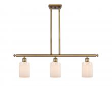 Innovations Lighting 516-3I-BB-G341-LED - Hadley - 3 Light - 36 inch - Brushed Brass - Cord hung - Island Light
