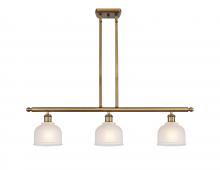Innovations Lighting 516-3I-BB-G411-LED - Dayton - 3 Light - 36 inch - Brushed Brass - Cord hung - Island Light