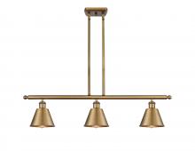 Innovations Lighting 516-3I-BB-M8-LED - Smithfield - 3 Light - 36 inch - Brushed Brass - Cord hung - Island Light