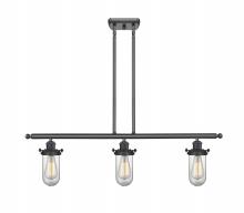 Innovations Lighting 516-3I-BK-CE231-CL-LED - Kingsbury - 3 Light - 36 inch - Matte Black - Cord hung - Island Light