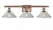 Innovations Lighting 516-3W-AC-G132 - Orwell - 3 Light - 28 inch - Antique Copper - Bath Vanity Light