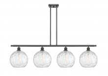 Innovations Lighting 516-4I-OB-G1215-10-LED - Athens Water Glass - 4 Light - 48 inch - Oil Rubbed Bronze - Cord hung - Island Light