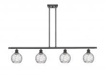Innovations Lighting 516-4I-OB-G1215-6-LED - Athens Water Glass - 4 Light - 48 inch - Oil Rubbed Bronze - Cord hung - Island Light