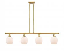 Innovations Lighting 516-4I-SG-G101-LED - Belfast - 4 Light - 48 inch - Satin Gold - Cord hung - Island Light
