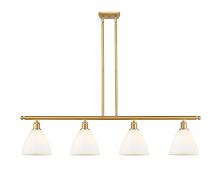 Innovations Lighting 516-4I-SG-GBD-751-LED - Bristol - 4 Light - 48 inch - Satin Gold - Cord hung - Island Light