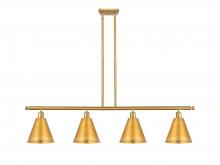 Innovations Lighting 516-4I-SG-MBC-8-SG-LED - Berkshire - 4 Light - 48 inch - Satin Gold - Cord hung - Island Light