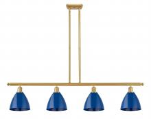 Innovations Lighting 516-4I-SG-MBD-75-BL-LED - Plymouth - 4 Light - 48 inch - Satin Gold - Cord hung - Island Light