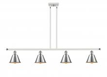 Innovations Lighting 516-4I-WPC-M8-LED - Smithfield - 4 Light - 48 inch - White Polished Chrome - Cord hung - Island Light