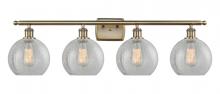 Innovations Lighting 516-4W-AB-G125-8 - Athens - 4 Light - 38 inch - Antique Brass - Bath Vanity Light