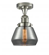 Innovations Lighting 517-1CH-PN-G173-LED - Fulton - 1 Light - 7 inch - Polished Nickel - Semi-Flush Mount