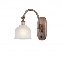 Innovations Lighting 518-1W-AC-G411-LED - Dayton - 1 Light - 6 inch - Antique Copper - Adjustable Swing Arm