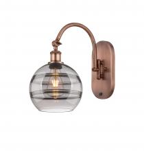 Innovations Lighting 518-1W-AC-G556-8SM - Rochester - 1 Light - 8 inch - Antique Copper - Sconce
