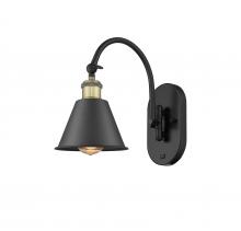 Innovations Lighting 518-1W-BAB-M8-LED - Smithfield - 1 Light - 7 inch - Black Antique Brass - Adjustable Swing Arm
