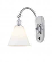 Innovations Lighting 518-1W-PC-GBC-81-LED - Berkshire - 1 Light - 8 inch - Polished Chrome - Adjustable Swing Arm