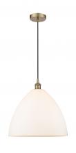 Innovations Lighting 616-1P-AB-GBD-161 - Bristol - 1 Light - 16 inch - Antique Brass - Cord hung - Pendant