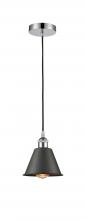 Innovations Lighting 616-1P-PC-M8-OB-LED - Smithfield - 1 Light - 7 inch - Polished Chrome - Cord hung - Mini Pendant