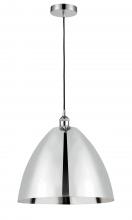 Innovations Lighting 616-1P-PC-MBD-16-PC-LED - Bristol - 1 Light - 16 inch - Polished Chrome - Cord hung - Mini Pendant
