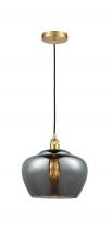 Innovations Lighting 616-1P-SG-G93-L-LED - Fenton - 1 Light - 11 inch - Satin Gold - Cord hung - Mini Pendant