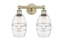 Innovations Lighting 616-2W-AB-G557-6CL - Vaz - 2 Light - 15 inch - Antique Brass - Bath Vanity Light