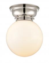 Innovations Lighting 623-1F-PN-G201-8-LED - Beacon - 1 Light - 8 inch - Polished Nickel - Flush Mount