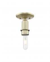 Innovations Lighting 716-1C-AB - Arcadia - 1 Light - 5 inch - Antique Brass - Flush Mount